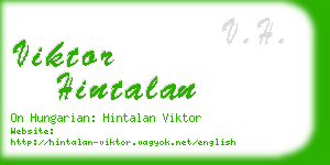 viktor hintalan business card